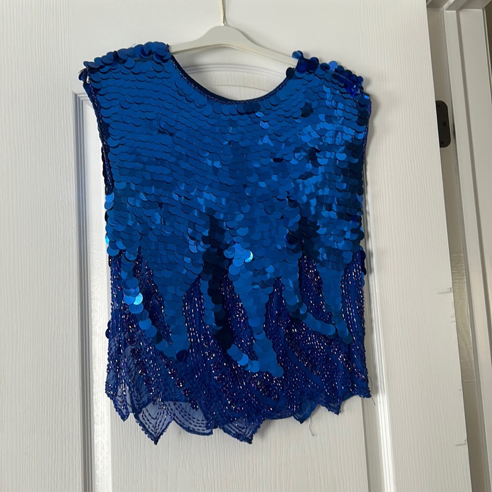 Vintage Hand Beaded Top